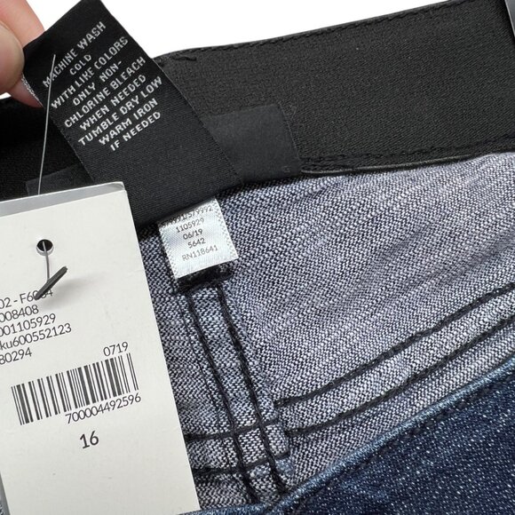 Venezia Mid Rise Straight Jeans Dark Wash Size 16 NWT - Picture 8 of 9